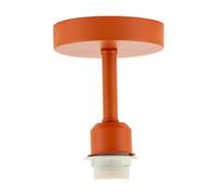 Happy Homewares Traditional Matte Orange Ceiling Light Fitting To Hold Lamp Shades