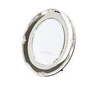 Traditional Oval Silver Plated 5 x 7 Single Picture Frame Lacquer Coated Happy Homewares Silver One Size