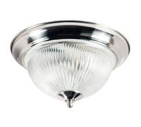 Happy Homewares Traditional Satin Chrome IP44 Bathroom Ceiling Light Fitting
