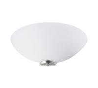 Happy Homewares Traditional Satin Nickel Flush Wall Uplighter with Opal Swirl Glass Diffuser