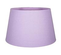 Traditional Soft Lilac Linen Fabric Drum Table/Pendant Lampshade | 60w Maximum | Inner Fabric Lining | 30cm Diameter by Happy Homewares