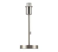 Happy Homewares Traditional Table Lamp Base In Satin Nickel With Pull Cord Switch