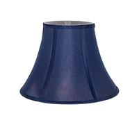 Happy Homewares Traditionally Designed Empire Shaped 12 Inch Lamp Shade in Rich Silky Navy Midnight Blue Cotton Fabric | 60w Max