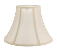 Happy Homewares Traditionally Designed Empire Shaped 14 Inch Lamp Shade in Rich Silky Cream Cotton Fabric | 60w Max