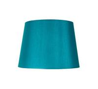 Happy Homewares Traditionally Designed Small 8" Drum Lamp Shade in Unique Teal Faux Silk Fabric