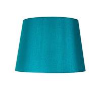 Happy Homewares Traditionally Designed Small 8" Lamp Shade in Teal Faux Silk Fabric | 40w Max | 20cm Bottom Diameter