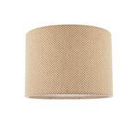Happy Homewares Two Tone Natural Linen Fabric in Taupe with Inner White Cotton Lining