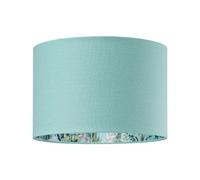 Happy Homewares Unique Jungle Print Duck Egg Lampshade with Palm Trees, Sloths and Elephants