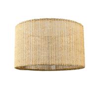 Happy Homewares Unique Natural Brown Linen String Lamp Shade with Inner Clear PVC in Taupe | Size: 12 inches Happy Homewares Taupe 12 inches