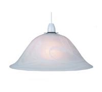 Happy Homewares White Alabaster Glass Easy Fit Pendant Shade Or Floor Lamp Shade