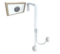 Happy Hooks Overdoor Hanger Hook 1 Single Over The Door Hooks Per Pack - Closet Door Hooks for Hanging Over The Door, Decorative Over The Door Hooks, Over The Door Hooks for Hanging White!