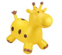 Happy Hopperz Gold Giraffe Inflatable Bouncy Animal Ride-On Toy
