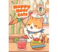 Happy Hour Cats Coloring Book