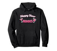 Happy Hour Heroes - Funny Drinking Squad Team Pullover Hoodie