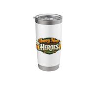 Happy Hour Heroes - Funny Drinking Squad Team Stainless Steel Insulated Tumbler