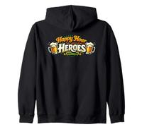 Happy Hour Heroes - Funny Drinking Squad Team Zip Hoodie