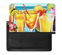 Happy Hour Passport Cover Protector Rfid Blocking Passport Holder Id Card Holder Secure Travel Wallet Organizer for Passport Tickets Credit Cards, style, One Size