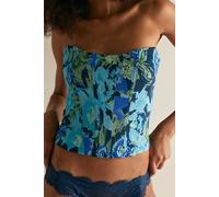 Happy Hour Printed Tube Top by Intimately at Free People in Blue Combo, Size: Medium - female