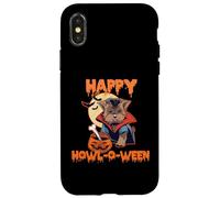 HAPPY HOWL-O-WEEN Morkie Vampire Halloween Dog Meme Case for iPhone X/XS