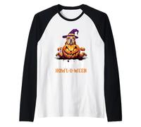 Happy Howl-O-Ween Raglan Baseball Tee