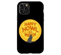 Happy Howl-O-Ween Wolf Howling Under A Full Moon October 31 Case for iPhone 11 Pro