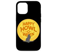 Happy Howl-O-Ween Wolf Howling Under A Full Moon October 31 Case for iPhone 12/12 Pro