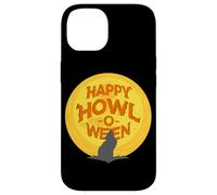 Happy Howl-O-Ween Wolf Howling Under A Full Moon October 31 Case for iPhone 14