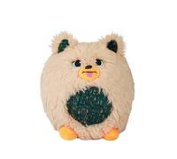 HAPPY HUGS CO. Forest Charm Plushie - 12" Soft & Huggable Stuffed Toy with Green Heart | Washable, Safe for Kids | Brown Star Buddy Gift for Girls & Boys Ages 3+