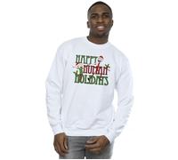Happy Human Holidays Sweatshirt Rick & Morty White XXL