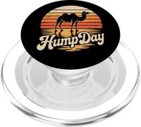 Happy Hump Day Wednesday Camel Retro Sunset Vintage Humor PopSockets PopGrip for MagSafe