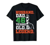 Happy Husband Dad 46 Years Old Legend 46th Birthday Father T-Shirt