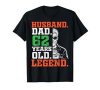 Happy Husband Dad 62 Years Old Legend 62nd Birthday Father T-Shirt