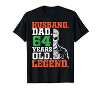 Happy Husband Dad 64 Years Old Legend 64th Birthday Father T-Shirt
