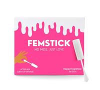 Happy Hygienics [30 Pack] Femstick Ultra-Absorbent Sponge Sticks - Fragrance Free, Dye Free - Post Intimacy Cleanup Sponges - Leakproof, Soft & Comfortable Design - Easy Insert Feminine Pads