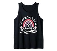Happy International Womens Day Inspire Inclusion Rainbow Tank Top