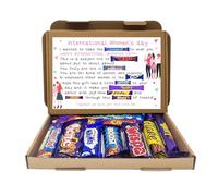 Happy International Women's Day Stickers - Business Sticker Sweet Sweet Cone Bags Empower HER: International Women's Day - (Poem Treat Box, Box)