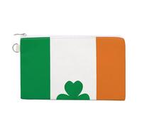 Happy Irish Holidays Coin Purses with Zipper, Personalized Zero Wallet for Shopping, Small Makeup Pouches Bag for Travel, Card Organizer Case, Portable Canvas Change Purses