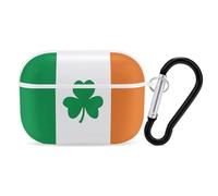 Happy Irish Holidays for Airpod Pro Case Cover Hard Shell Full Drop Protection Cover with Keychain Compatible with AirPod Pro 2nd/1st Generation, Front LED Visible,White