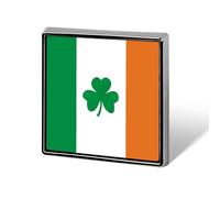 Happy Irish Holidays Suit Lapel Pin Fashion Lapel Pins for Men Women for Backpacks Funny Hat Brooch Pin Personalized Bag Lapels Badge Metal Novelty Buttons & Pins (Square)