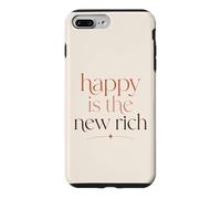 Happy Is The New Rich Wealth Mindset Success Quote Case for iPhone 7 Plus/8 Plus