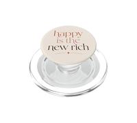 Happy Is The New Rich Wealth Mindset Success Quote PopSockets PopGrip for MagSafe