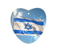 Happy Israelian Independence Day Funny Car Air Fresheners Long Lasting Scent Automotive Hanging Scented Cards Tablets