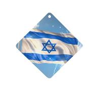 Happy Israelian Independence Day Funny Car Air Fresheners Long Lasting Scent Automotive Hanging Scented Cards Tablets
