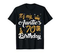 Happy It's My Auntie's 70th Birthday 1955 70 Years Old T-Shirt