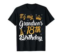 Happy It's My Grandson's 18th Birthday 2007 18 Years Old T-Shirt