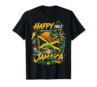 Happy Jamaica Independence Day 1962 Vintage Flag Value Graphic T-Shirt