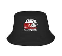 Happy Jaws 50Th Anniversary to That Great White Movie Bucket Hat Street Style Fisherman Caps for Unisex Casual Sun Hats Cap