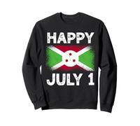 Happy July 1 Burundi Independence Day Flag Pride Sweatshirt