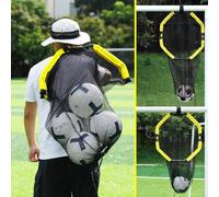 Happy Jump 3-in-1 Football Target Net and Portable Ball Bag, Easy to Attach Soccer Training Equipment with Upgraded Metal Tubes for Accuracy Practice