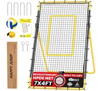 Happy Jump Adjustable Volleyball Rebound Net 7x4 FT with Training Function for Adults - Suitable for Garden, Indoor and Outdoor Practice